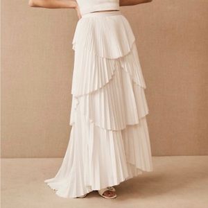 New with Tags AMUR Ophelia Skirt from BHLDN size 6. White.